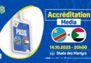  PROCESSUS D’ACCREDITATION DES MEDIAS ET PRESTATAIRES DU MATCH RDC vs SOUDAN  DU 14.10 AU STADE DES MARTYRS