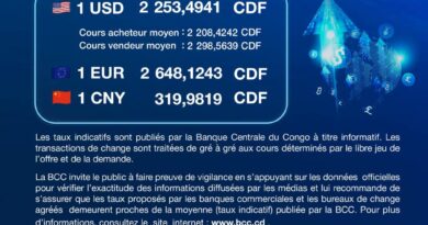 TAUX FE CHANGE INDICATIF DU JOUR TAUX FE CHANGE INDICATIF DU JOUR