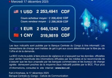 TAUX FE CHANGE INDICATIF DU JOUR TAUX FE CHANGE INDICATIF DU JOUR