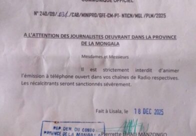 MEDIA-MONGALA : LA LIBRE EXPRESSION POIGNARDEE….